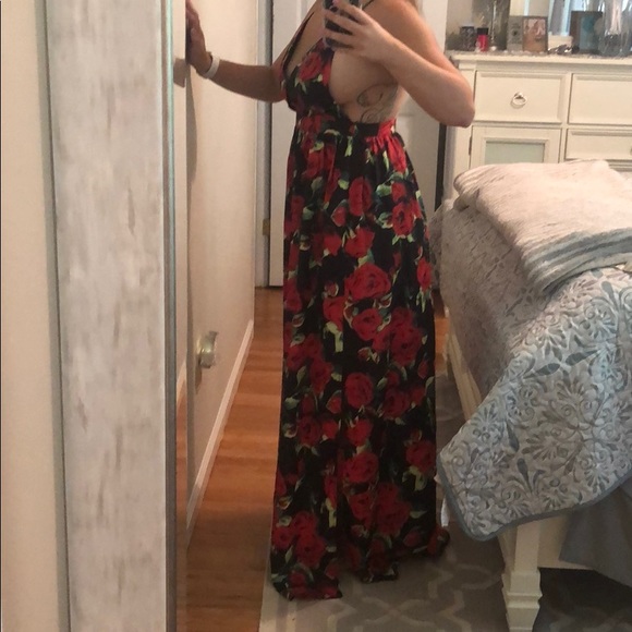 long floral rose maxi - Picture 5 of 5